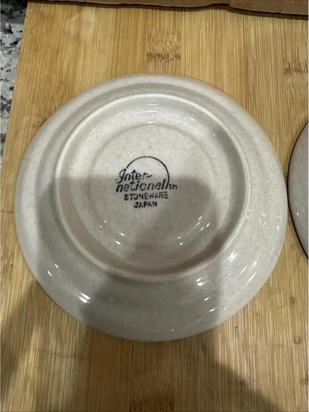 VTG 6 International China Co Endura Collection Saucers Plates Stoneware Japan 6